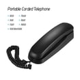 thumbnail image 5 of Tomshine Desktop Corded Landline Corded Phone Fixed Telephone Wall Mountable, Black, 5 of 7