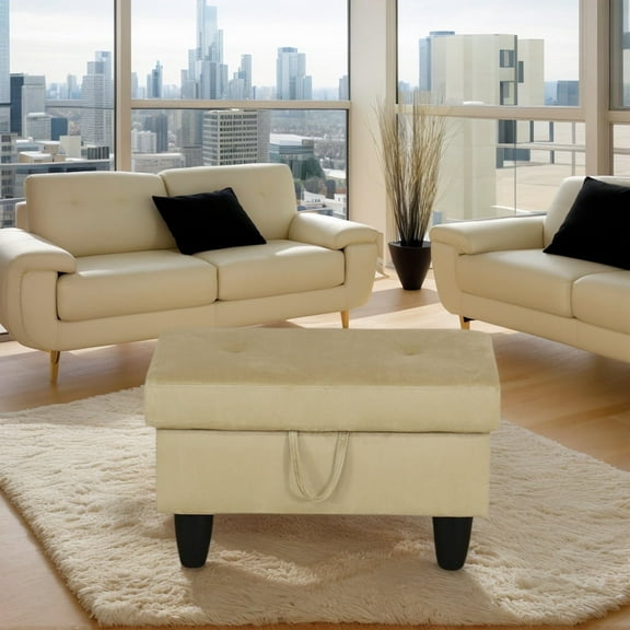 Upholstered Storage Ottoman