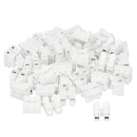 

Ch-2 Connectors Quick Connector Cable Clamp 100pcs CH-2 Connectors For LED Ceiling Light Flame Retardant 2 Port Press Terminal