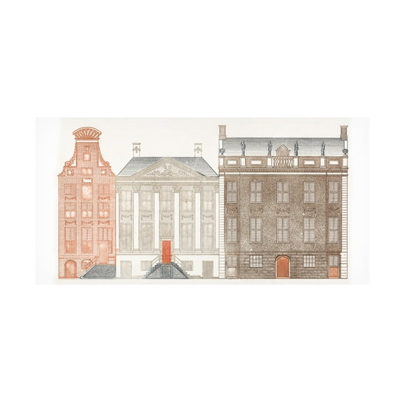 Trademark Fine Art Johan Teyler Amsterdam Canal Houses IV Canvas Wall Art