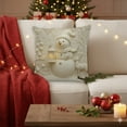 thumbnail image 4 of Uuowzo 45x45cmChristmas Pillow Set Cushion Set for Living Room Sofa Decoration Excluding Pillow Core Indoor Outdoor Christmas Decorations, O, 4 of 6