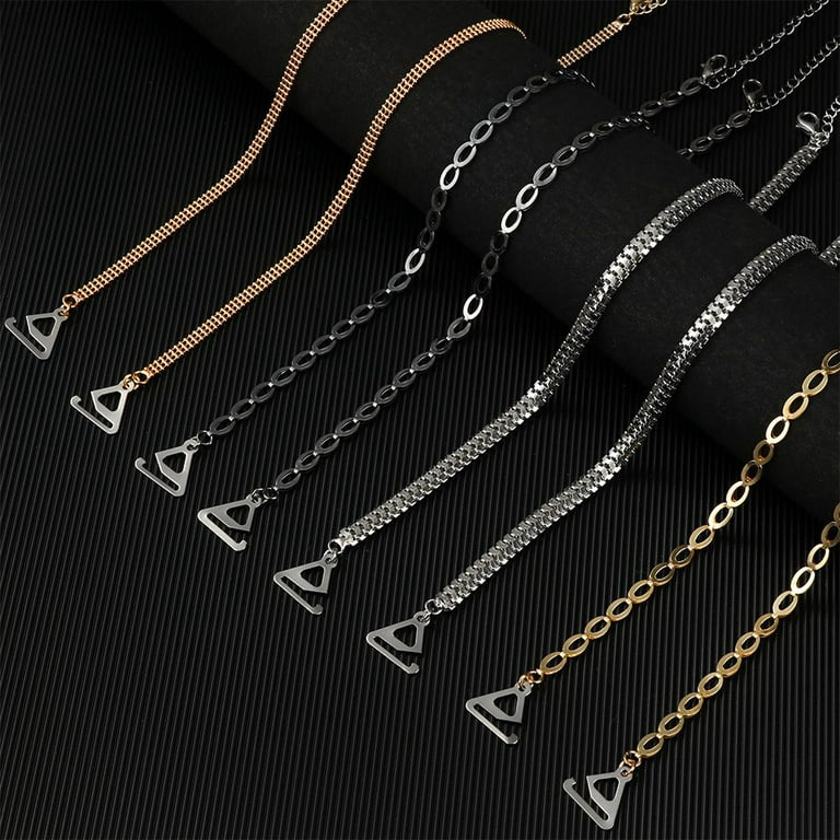 Fashion Adjustable Metal Lingerie Accessories Bras Straps Bra Shoulder  Straps Aniti-slip Underwear Bra Strap SILVER B 