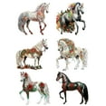 thumbnail image 2 of DAMAI 6 Pcs Horse Christmas Ornament, 2025 Year of The Horse 2D Flat Acrylic Ornament for Women Girls Horse Lovers Equestrian Gifts and Xmas Tree Home Decor, 2 of 7