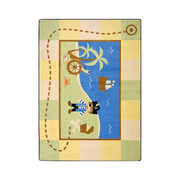 Kid Essentials - Active Play & Juvenile Lil' Pirate, 3'10" x 5'4", Multicolored