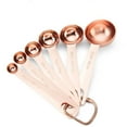 thumbnail image 5 of Baking Supplies Kitchen Gadget Scaled Tools Stainless Steel Measuring Spoons Rose Gold, 5 of 6
