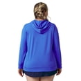 thumbnail image 2 of Free Country Women's Plus Size SunFree UPF Hoodie Peri Mist 1X, 2 of 3