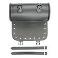 thumbnail image 5 of Motorcycle Handlebar Bag, PU Leather Roll Black Saddlebags Storage Tool Pouch for Motorcycle, Motorbike, ,Spare Parts, 5 of 9