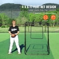 thumbnail image 2 of Baseball Softball Rebounder Net 4x6 Ft - PitchBack Adjustable Angle Net for Practice, 2 of 6
