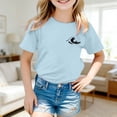 thumbnail image 2 of Kids' Summer Graphic Tee – Lightweight Short Sleeve Crewneck for Girls 5-14 Years, 2 of 5