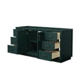 thumbnail image 2 of Wyndham Collection Miranda 66" Plywood Single Bathroom Vanity in Black/Green, 2 of 4