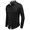 Black Solid, variant on Men's Long Sleeve Business Dress Shirt Casual Slim Fit Button Down Shirt