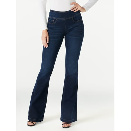 Sofia Jeans Women’s Melisa Flare High Rise Forever You 1 Size Fits 3 Jeans, 31.5” inseam