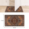 thumbnail image 6 of Bohemian Brown Ethnic Design Rug Welcome Door Mat Decorative Doormat Farmhouse Low-Profile Floor Rug Switch Mat for Home Indoor Outdoor Decorations 17 X 30 Inch, 6 of 6