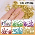 thumbnail image 2 of Uxcell 6 Colors Crushed Glass Irregular Sequins, Multicolor Metallic Chunky Glitters, 2 of 7