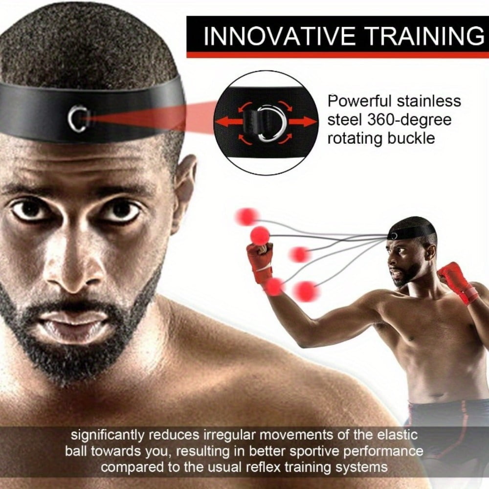 Boxing Reflex Ball with Protective Gloves, Head-Mounted Speed Ball Home Boxing Training Ball for Hand-Eye Coordination Training, for Children and Adults