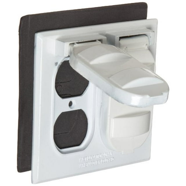 Morris Products 37212 Deux Housses Imperméables - 2 Réceptacles Duplex Blancs