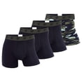 thumbnail image 2 of CR7 Calzoncillos hombre, pack de 4 - camuflaje, calzoncillos, algodón elástico, logo en cintura Negro/Verde S (Small), 2 of 5