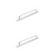 thumbnail image 2 of Kenally manija de los muebles con tornillos de montaje perillas de hardware sin perforaciones de aleación tiradores de puertas decoración de gabinete Plata/224mm 2piezas Kenally CBP390343, 2 of 5
