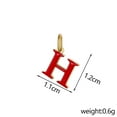 thumbnail image 2 of PAURO Initial Necklaces for Women Men Letter C Pendant A-Z Gold Plated Stainless Steel Chain Dainty Alphabet K Cute Statement Personalized Simple Colorful Jewelry Gold H, 2 of 6