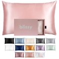 thumbnail image 1 of Funda de almohada de seda Blissy 100% pura, seda de morera rosa rosa rey, 1 of 8