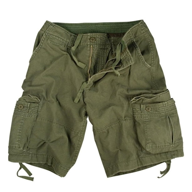 Rothco Vintage Infantry Utility Shorts - Olive Drab, Large 