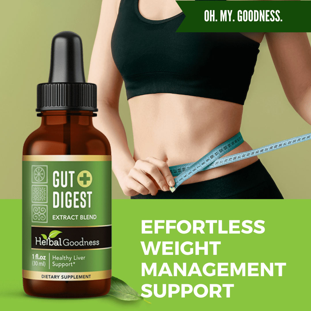Gut Digest Plus, Gut Health, Colon Cleanse & Digestive Health Enzymes, Turmeric, Astragalus Root, 1oz, Herbal Goodness