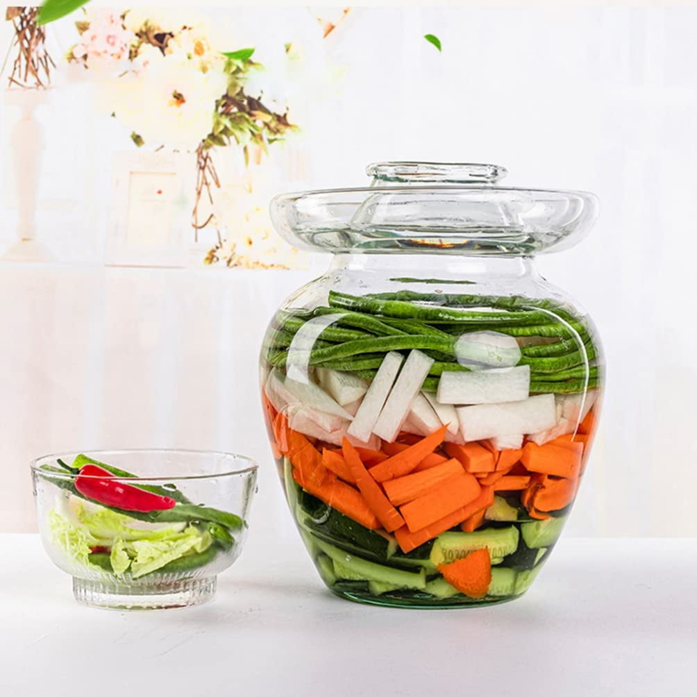 Glass Pickle Jar Extralarge Glass Fermenting Jar Brewing Wine Jar