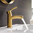 thumbnail image 3 of Vinnova Bliss Single Handle Basin Bathroom Faucet in Gold, 3 of 5