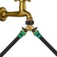 thumbnail image 4 of BUBABOX Garden Hose Splitter 2 Way, Heavy Duty Brass Connector Tap Splitter, Y Splitter 2 Valves with 2 Extra Rubber Washers(B Style), 4 of 8