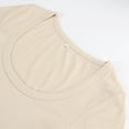 thumbnail image 2 of HSHDLDF Women's Square Neck Long Sleeve Ribbed Slim Fitted Casual Basic Crop Top, 2 of 6