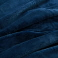 thumbnail image 5 of Berkshire Blanket Eco Plush Bed Blanket, Navy, King, 5 of 5