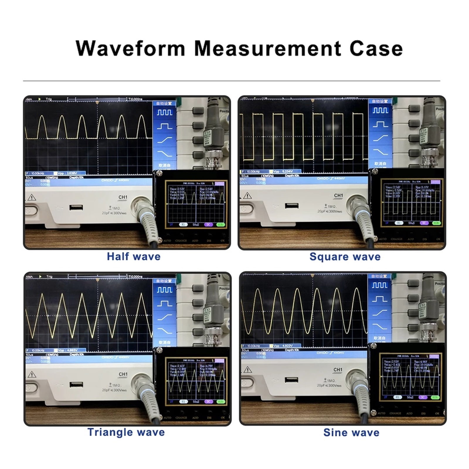 138pro Handheld Portable Digital Oscilloscope 2.4 Inch Multi-function Digital Oscilloscope One Button Logic Analyzer