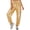 Gold, variant on Women Hip Hop Jazz Street Dance Cargo Pants Metallic Shiny Elastic Waist Jogger Trousers Silver S