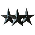 thumbnail image 1 of Rustic Wall Decor: Burgundy/Black Metal Stars, Antique Matt Black Finish for Easy Install Hanger, 1 of 3