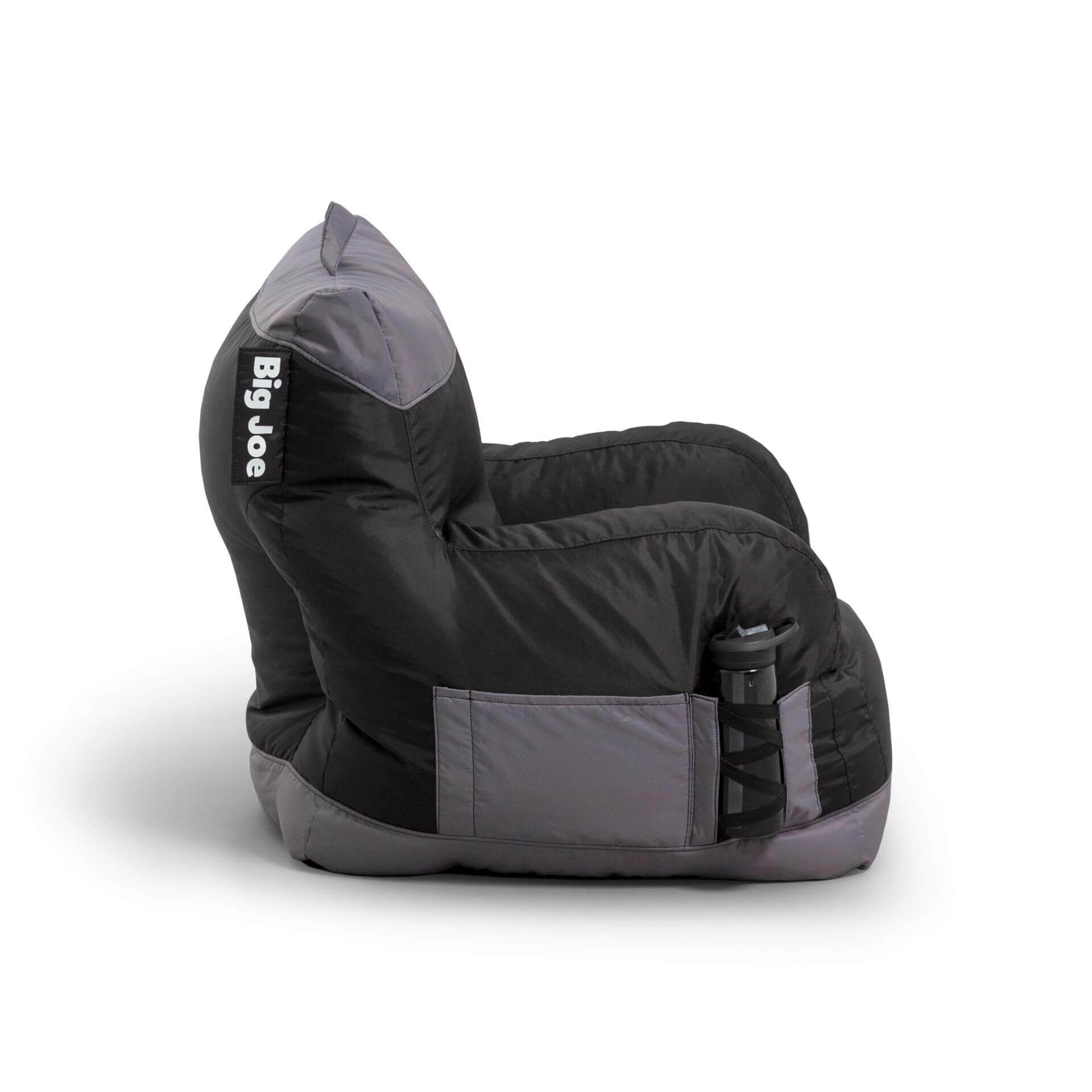 Big Joe Dorm Bean Bag Chair with Drink Holder and Pocket, 3 feet