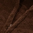 thumbnail image 5 of Solid Color Parent-Child Suit, Long Sleeve Family Pajamas Set, Round Neck Zipper Hoodie, 5 of 5