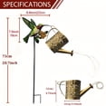 thumbnail image 2 of Solar Garden Lights Outdoor, Hummingbird Solar Stake Light with Color Changing LED, Waterproof Stainless Steel Lawn Decor for Yard Patio Pathway Walkway Flower Bed, 2 of 4