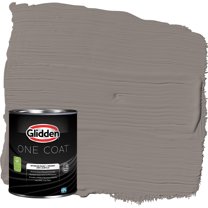 Glidden One Coat Interior Paint and Primer, Elephant Gray / Gray, 1-Quart, Flat