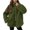 Army Green, variant on Womens Sherpa Fuzzy Fleece Jackets Warm Winter Zip Up Fluffy Coats Army Green S