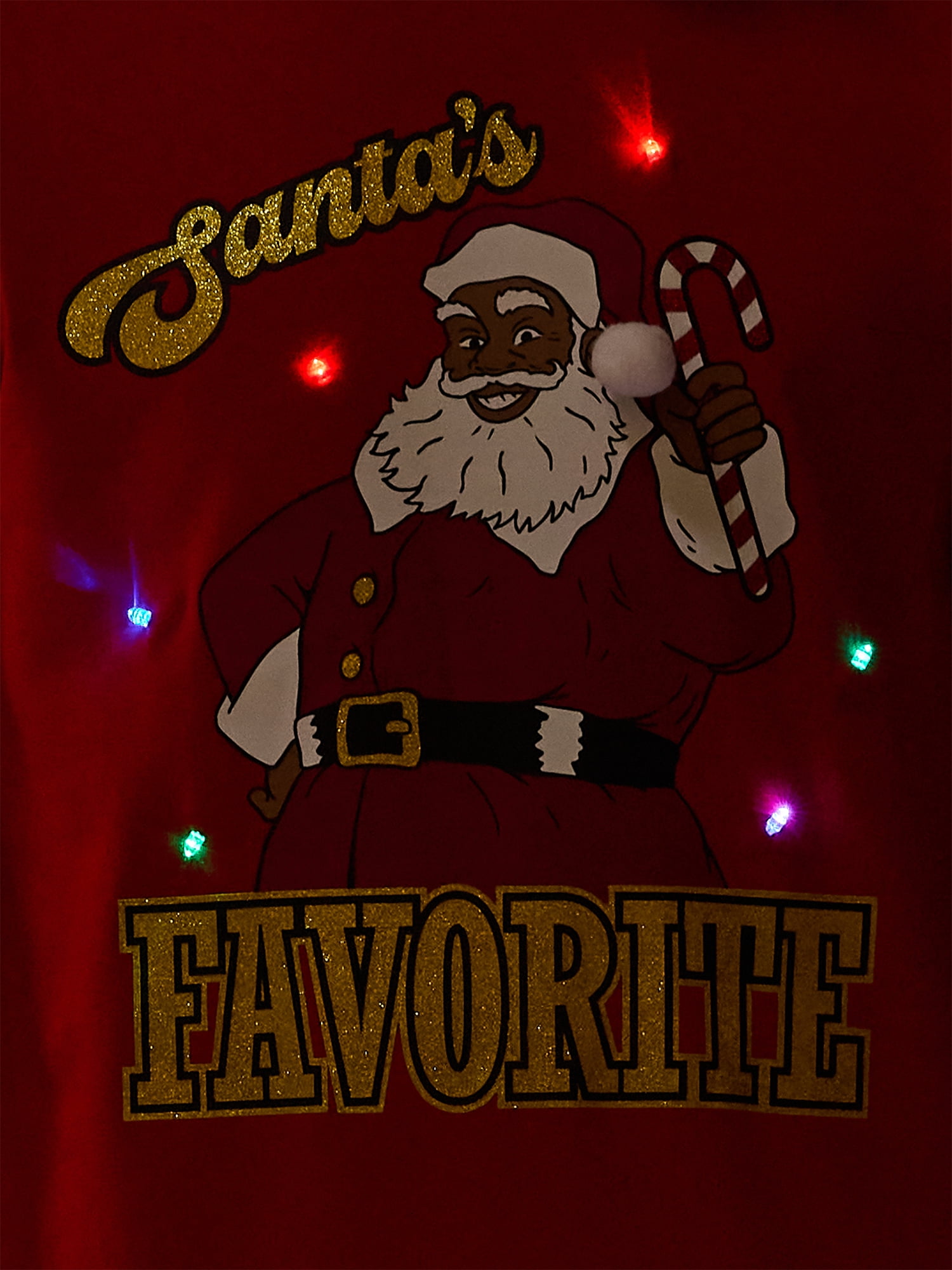 Mens & Big Men's Holiday Christmas Graphic Sweatshirt Santa's Favorite, Sizes S-3XL by Jolly Knits