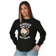 thumbnail image 4 of Spread Unity Not Hate Social Justice Plus Size Long Sleeve Graphic Tee Shirt Brisco Brands 2X, 4 of 5