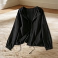thumbnail image 5 of Luvrsol Hoodies Women Plus Size Long Sleeve Hoodie Jacket Full Zip Lightweight Outerwear with Pockets M-4XL, 5 of 5