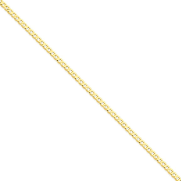 14k 3.8mm Concave Curb Chain