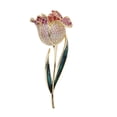 thumbnail image 6 of Light Luxury Temperament Corsage Women's Coat Pin Accessories Elegant Oil Drop Brooch Colored Zircon Tulip Brooch, 6 of 14