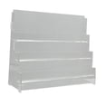 thumbnail image 2 of HILABEE Sports Card Shelf Holder Shop Dorm Retail Table 3 Tier Acrylic Display Stand Clear, 2 of 9