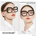 thumbnail image 2 of OCCI CHIARI Reading Eye Glasses 3.5 Designer Reader 1.0 1.25 1.5 1.75 2.0 2.25 2.5 2.75 3.0 3.5 4.0(Black, 3.50) with Arylic Lens, 2 of 6