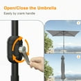 thumbnail image 5 of ACEGOSES 10 x 6.5ft Outdoor Patio Table Umbrella with Non-Fading canopy for Garden and Yard,Gray, 5 of 8