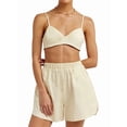 thumbnail image 2 of Women'S 3 Piece Outfits Set Spaghetti Strap Tank Long Sleeve Cover Up Blouse Casual High Waist Shorts M, 2 of 10