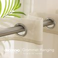 thumbnail image 2 of Deconovo Light Filtering Sheer Curtains Grommet Voile Drape Curtain for Bedroom 52"x63", Beige, 2 Panels, 2 of 6