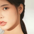 thumbnail image 4 of 925 Sterling Light Hoop Earrings for Ladies Women, 4 of 8